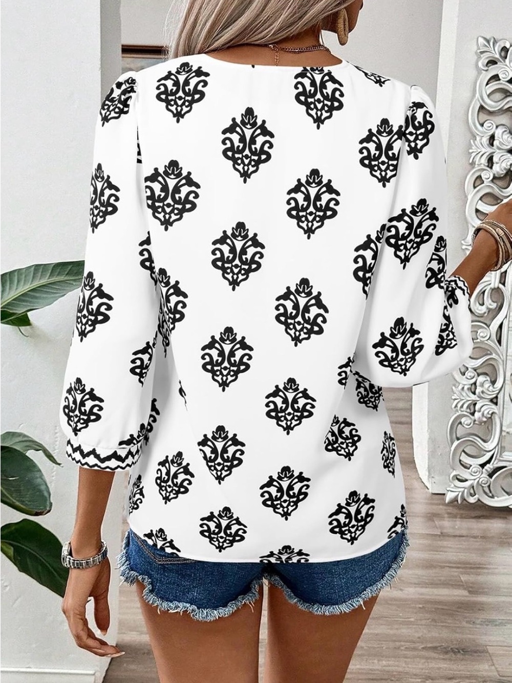 white boho top - Picture 2 of 2